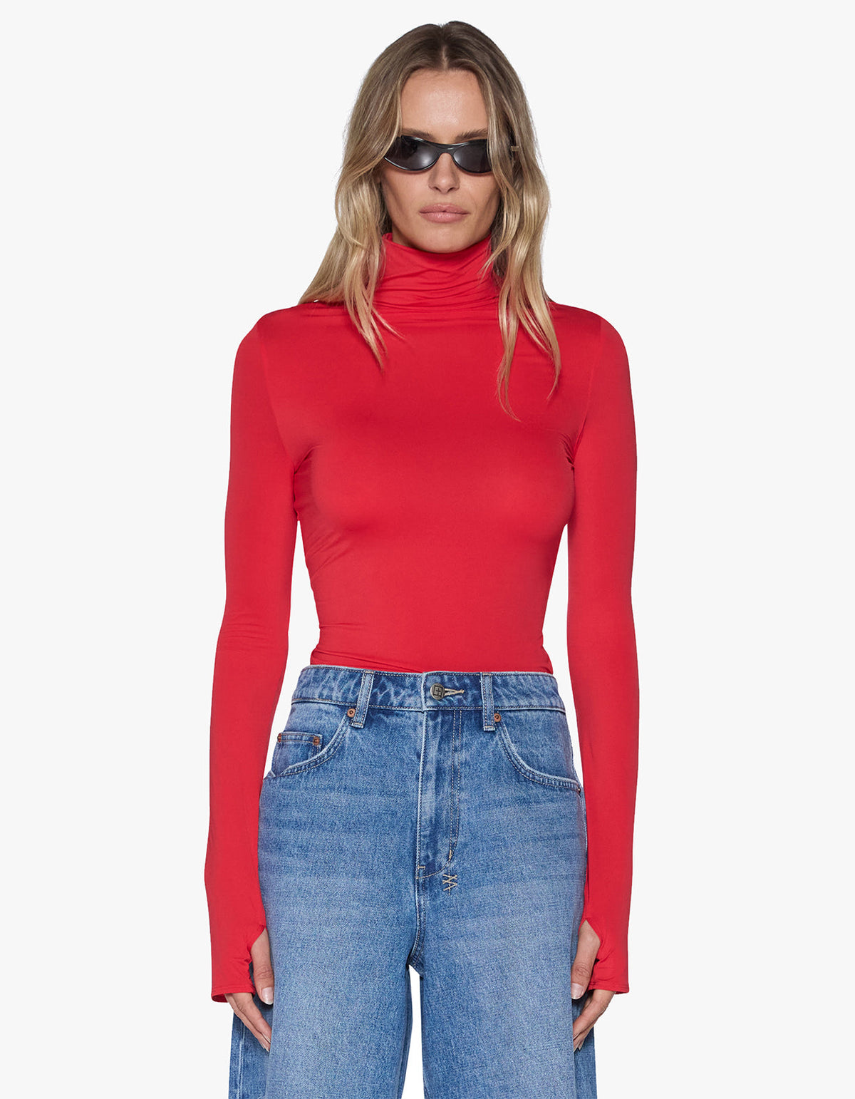 Charmer L/S Top Pop Red - Pop Red