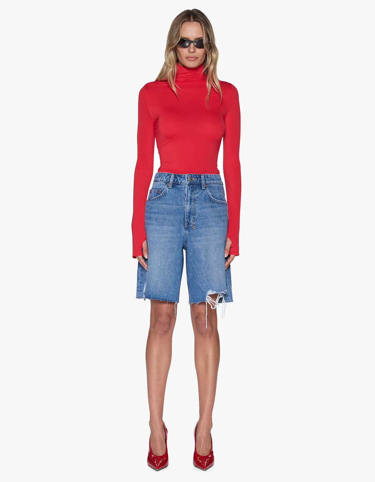 Charmer L/S Top Pop Red - Pop Red