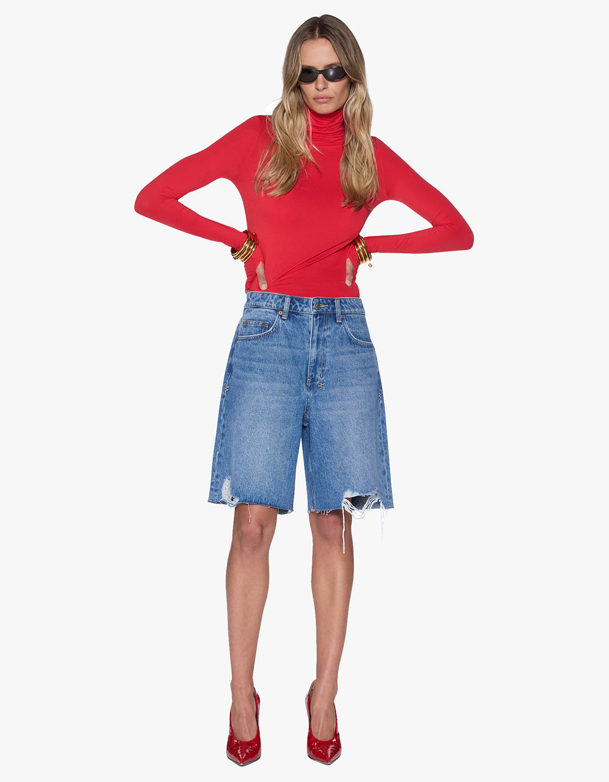 Charmer L/S Top Pop Red - Pop Red