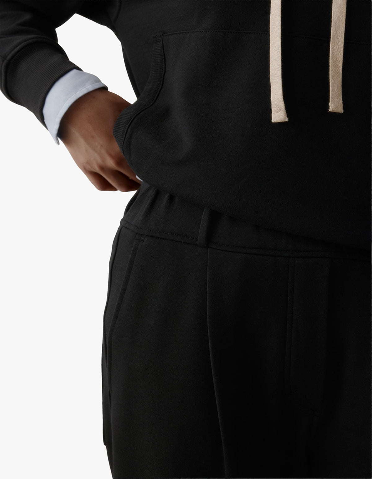 Wide Leg Merino Pant - Black