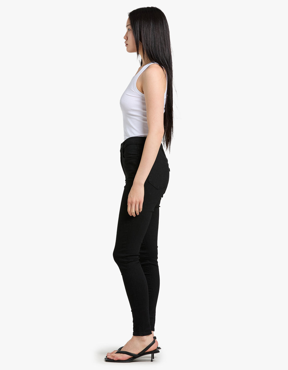 720 Hi Rise Super Skinny - Black Squared
