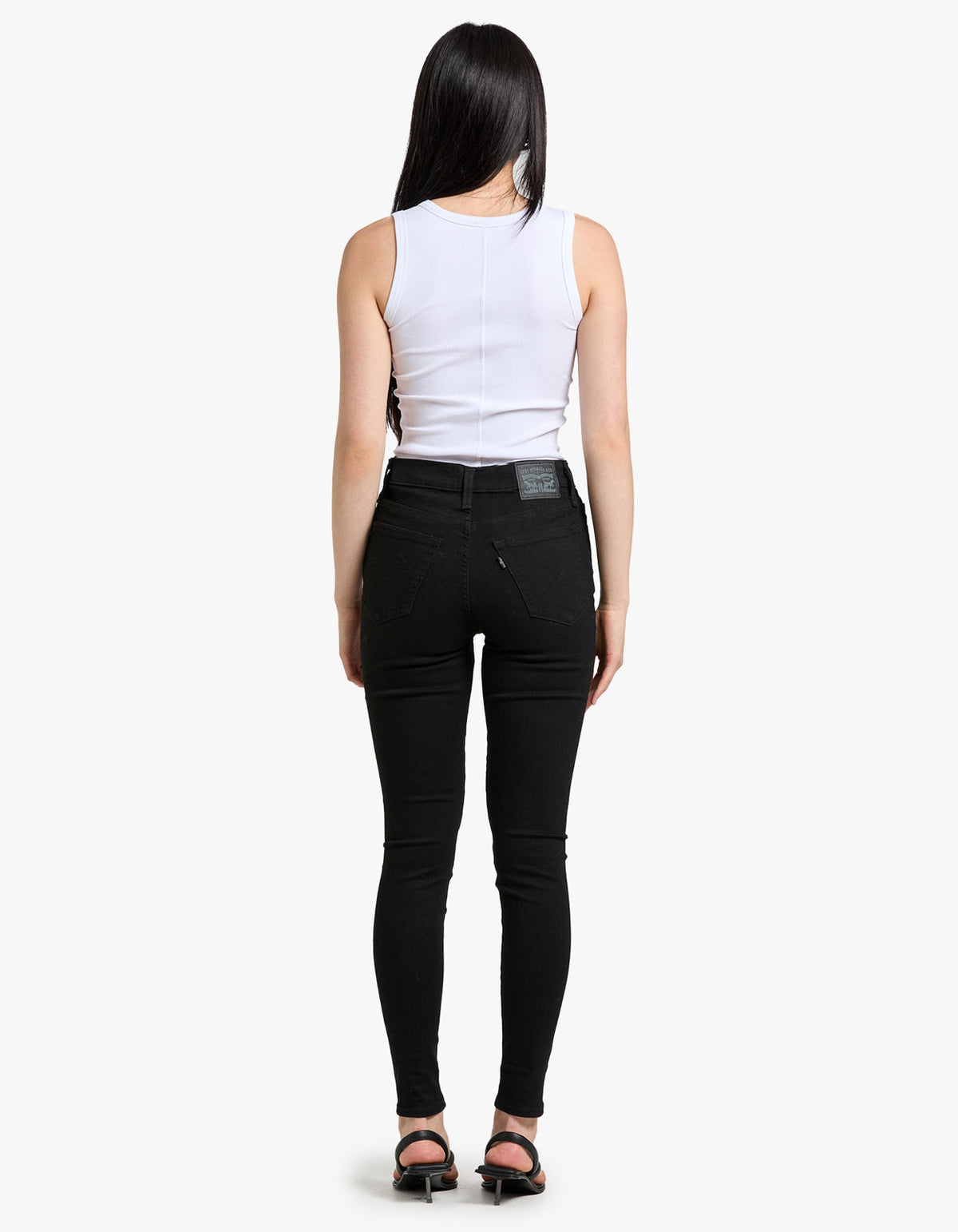 720 Hi Rise Super Skinny - Black Squared