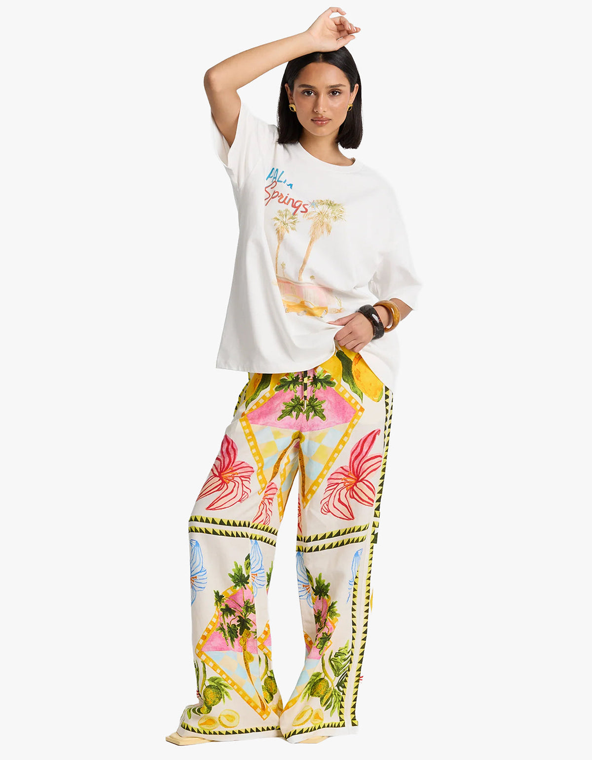 Palm Spring Oversize Tee - White