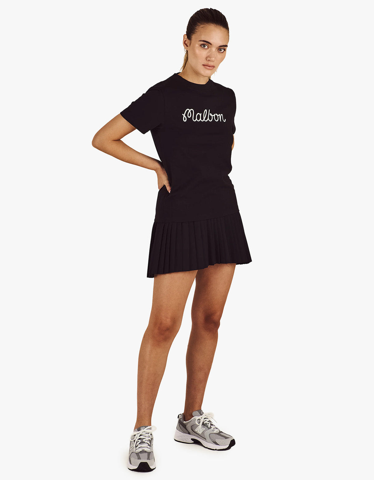 Cosette Script Tee - Black