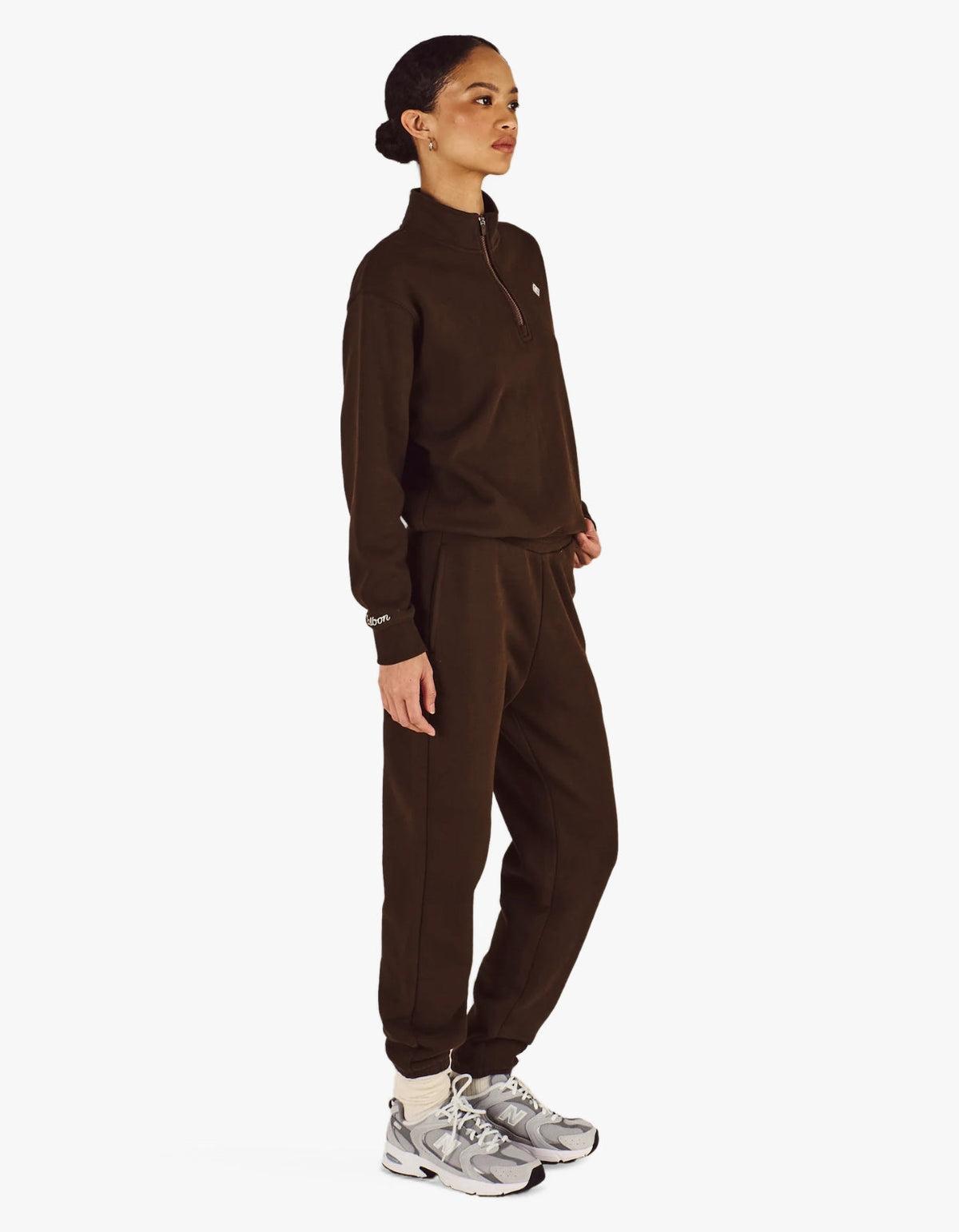 Delilah Diamond Sweatshirt - Brown