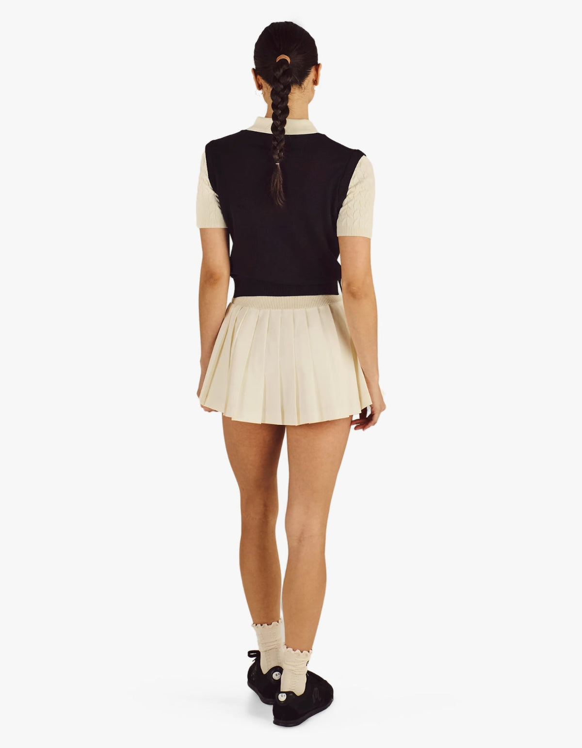 Veronica Polo - Black Onyx/Cream