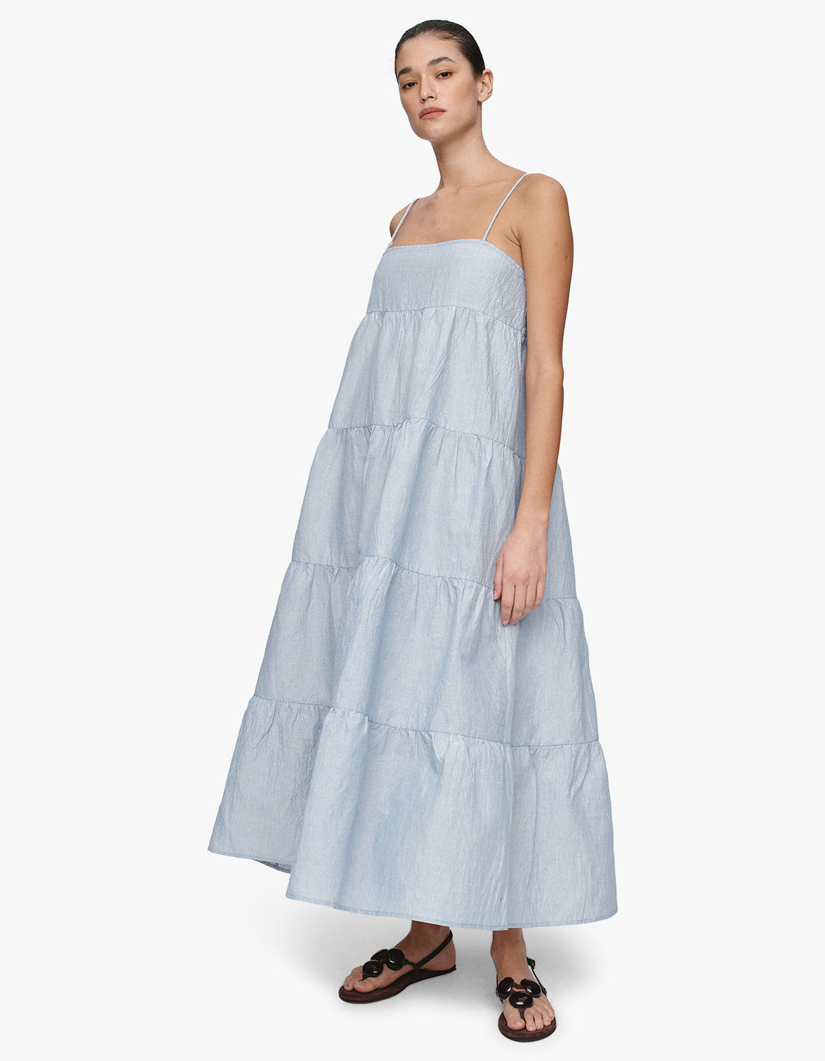 Ophelia Dress - Bleu Stripe