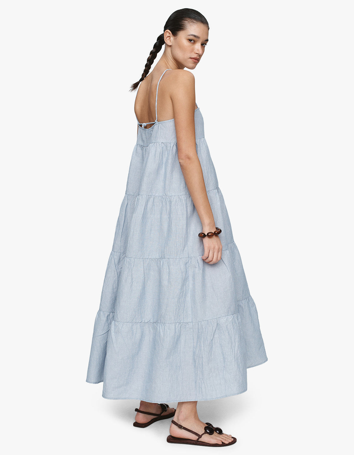 Ophelia Dress - Bleu Stripe