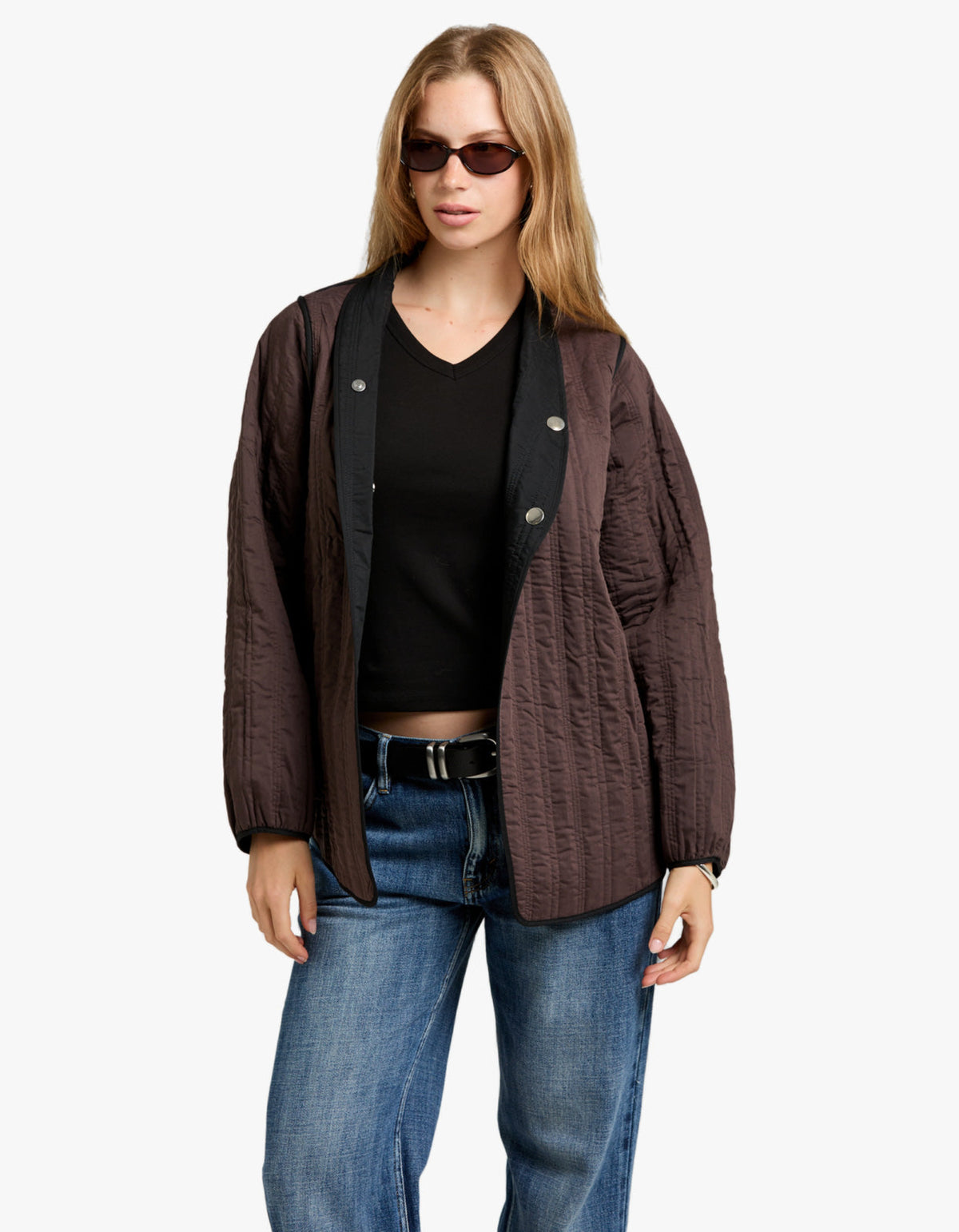 Agnes Jacket - Black/Tapenade