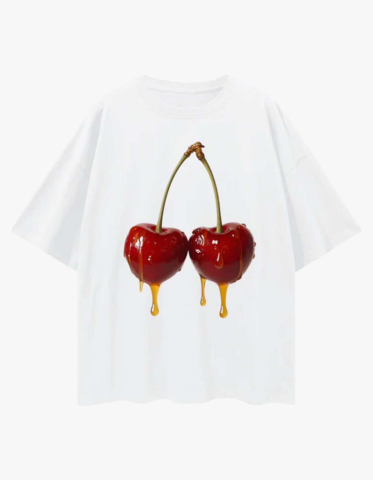 Come Get your Honey Oversize Tee - White