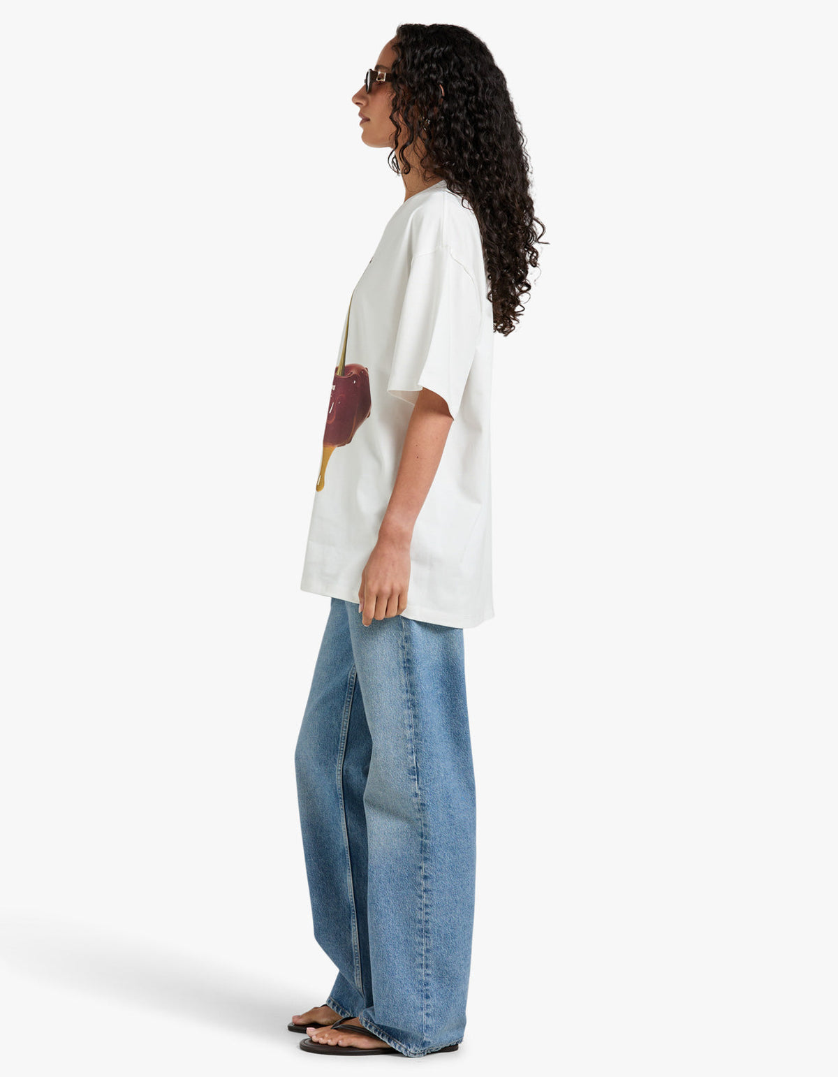 Come Get your Honey Oversize Tee - White