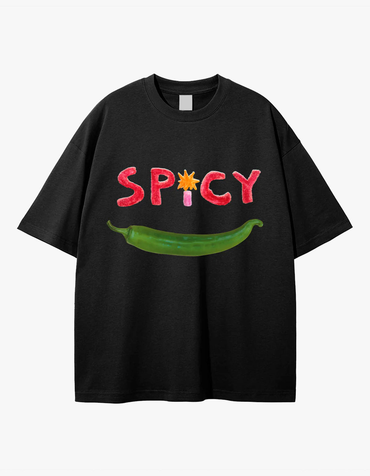 Spicy Oversize Tee - Black