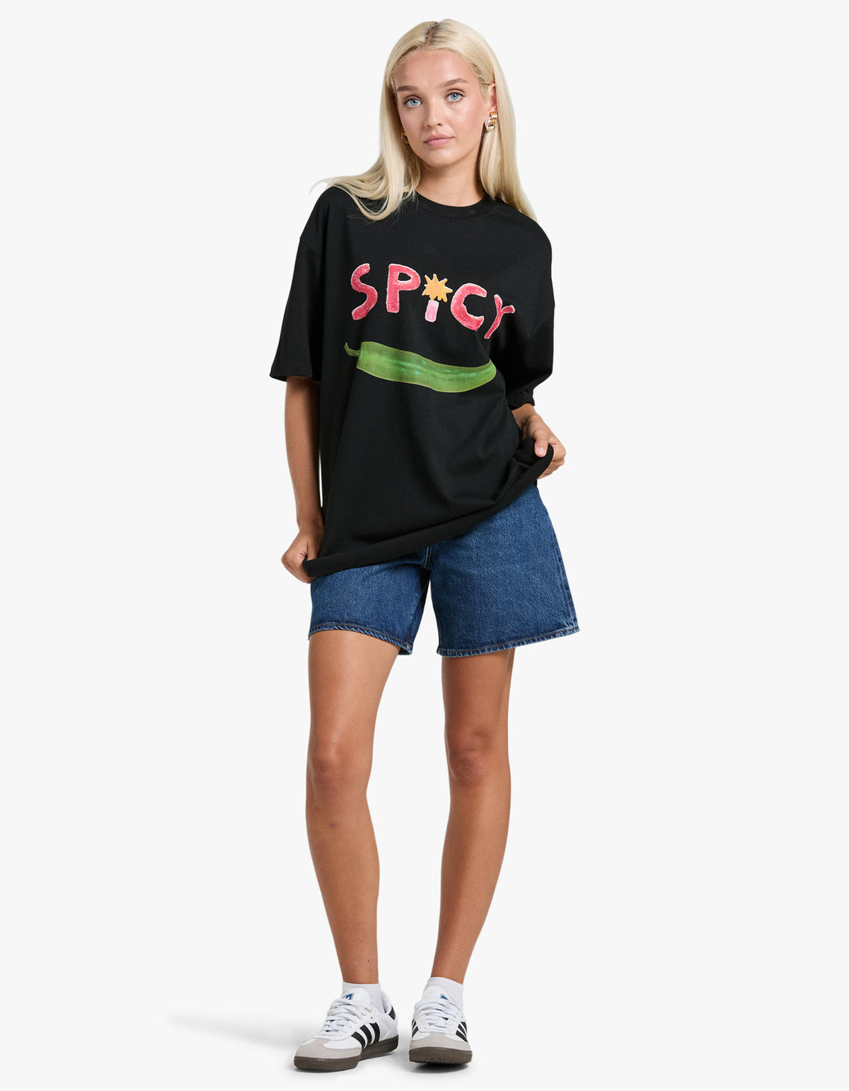 Spicy Oversize Tee - Black