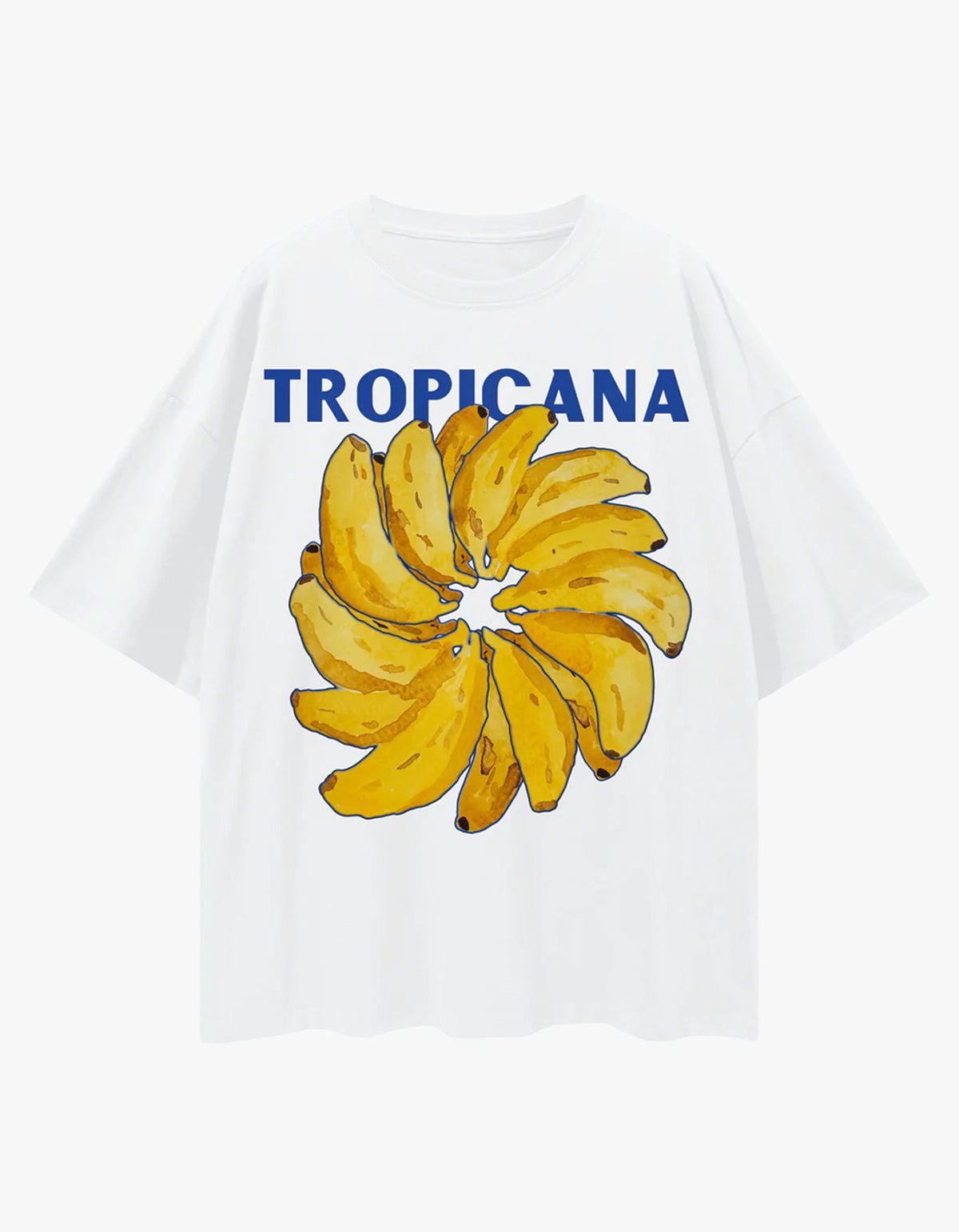 Tropicana Banana Oversize Tee - Lucent White