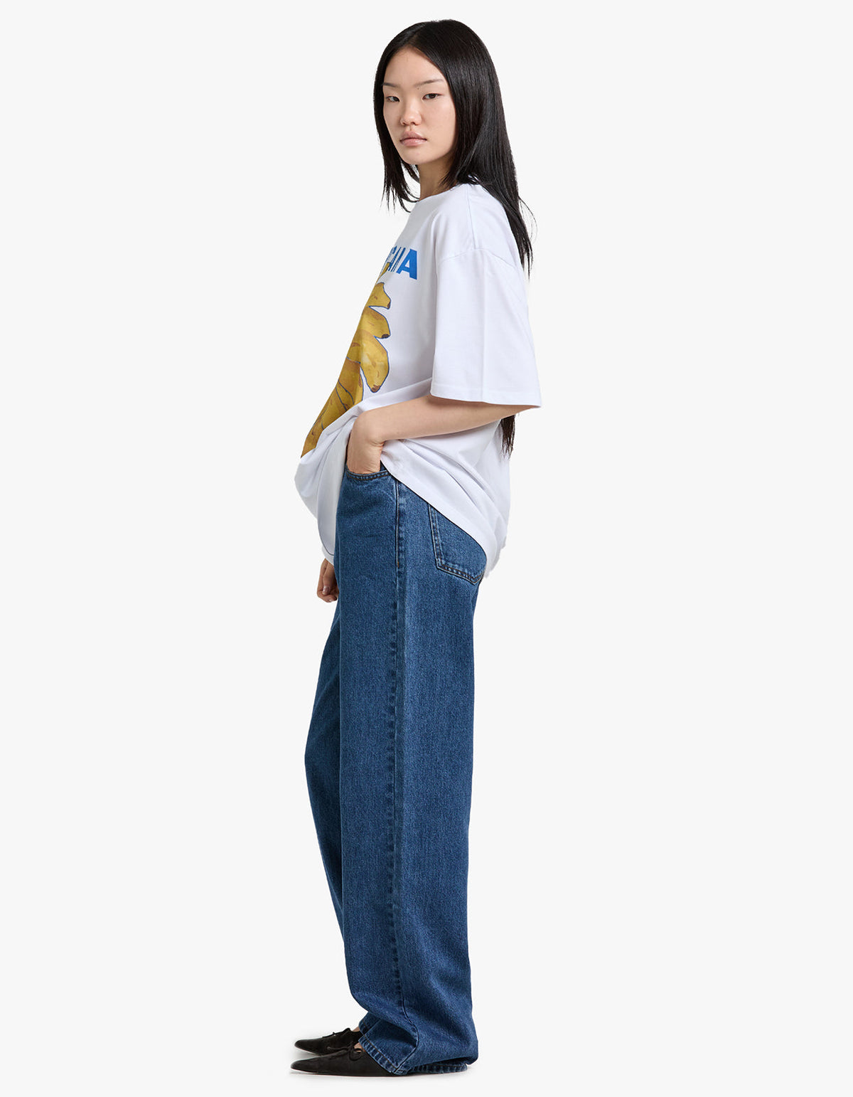 Tropicana Banana Oversize Tee - Lucent White