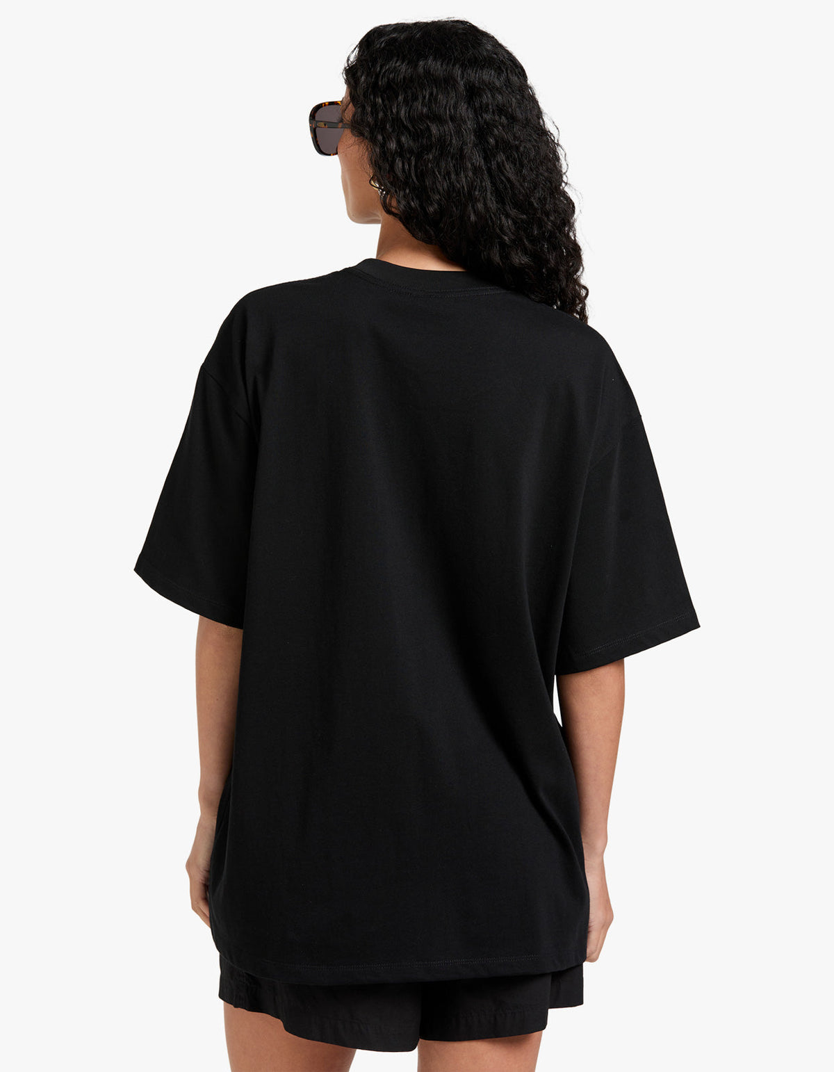 Space Cat Oversize Snow Wash Tee - Black Snow Wash