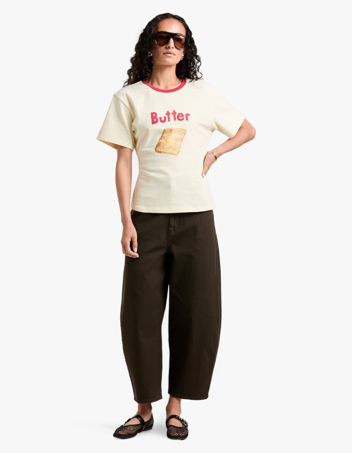 Butter On Toast Fitted Tee - Butter