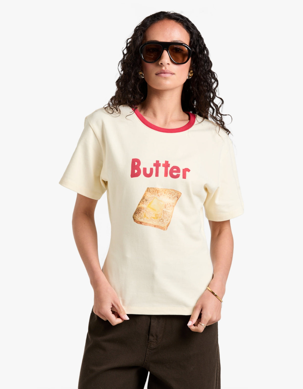 Butter On Toast Fitted Tee - Butter