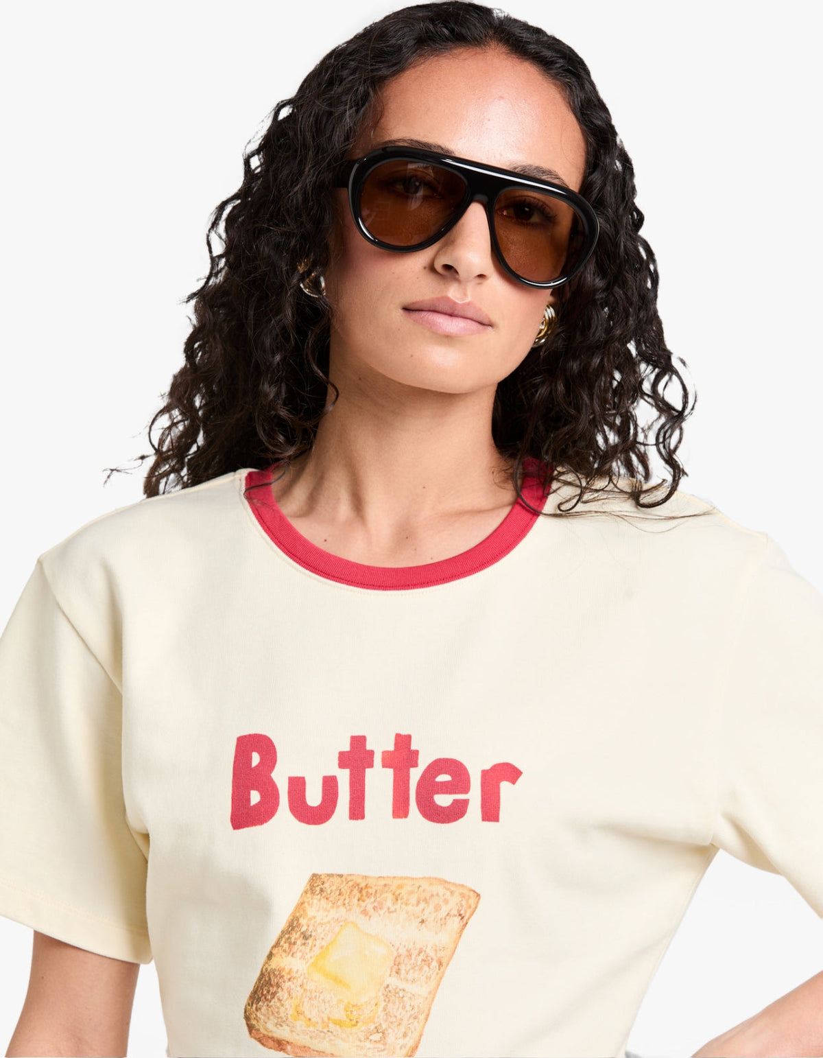 Butter On Toast Fitted Tee - Butter