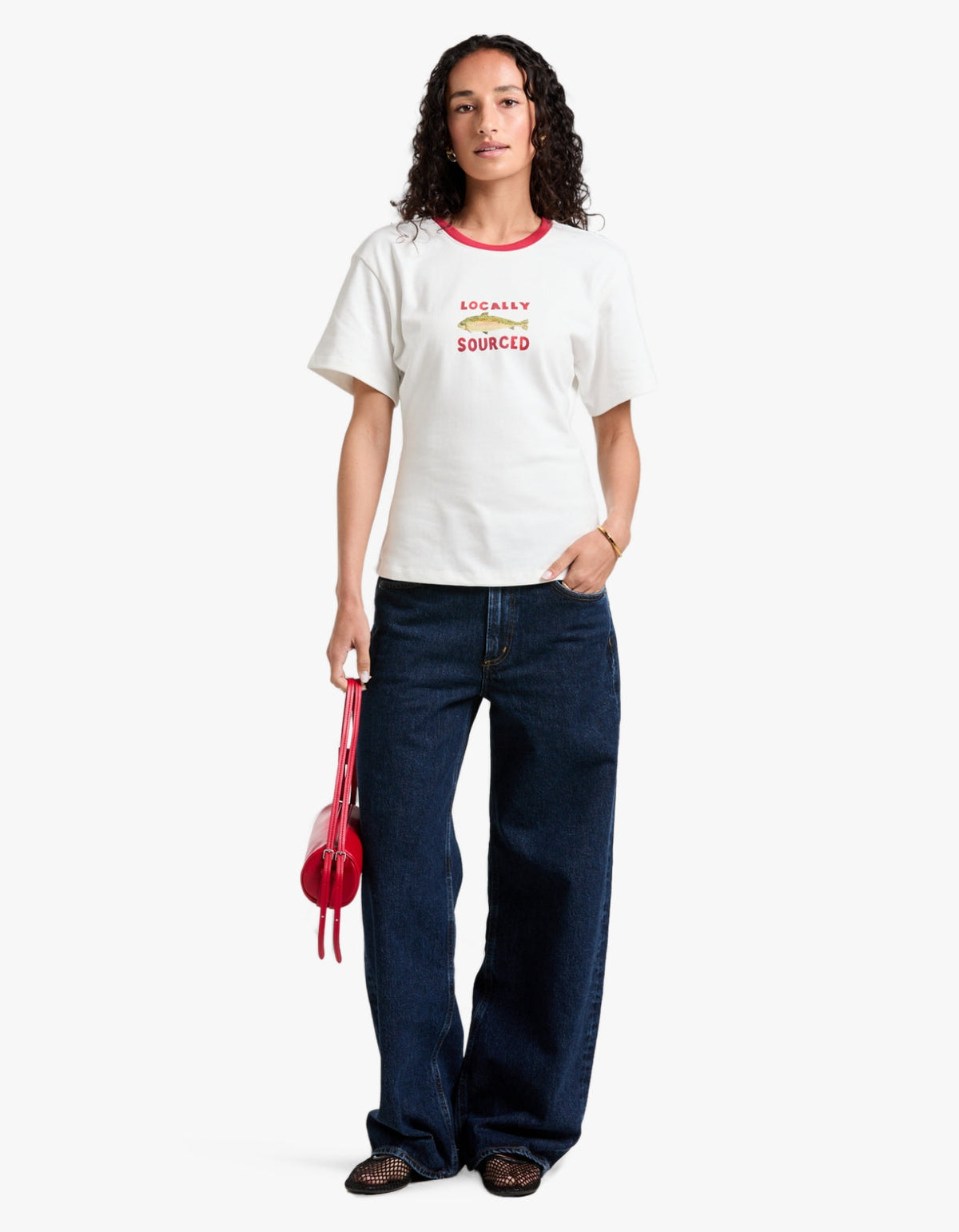 Locally Sourced Fitted Tee - Off White