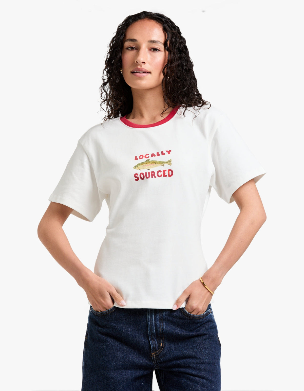 Locally Sourced Fitted Tee - Off White