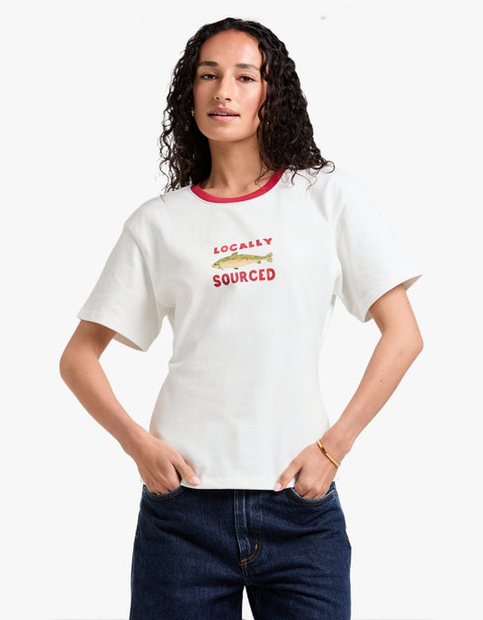 Locally Sourced Fitted Tee - Off White