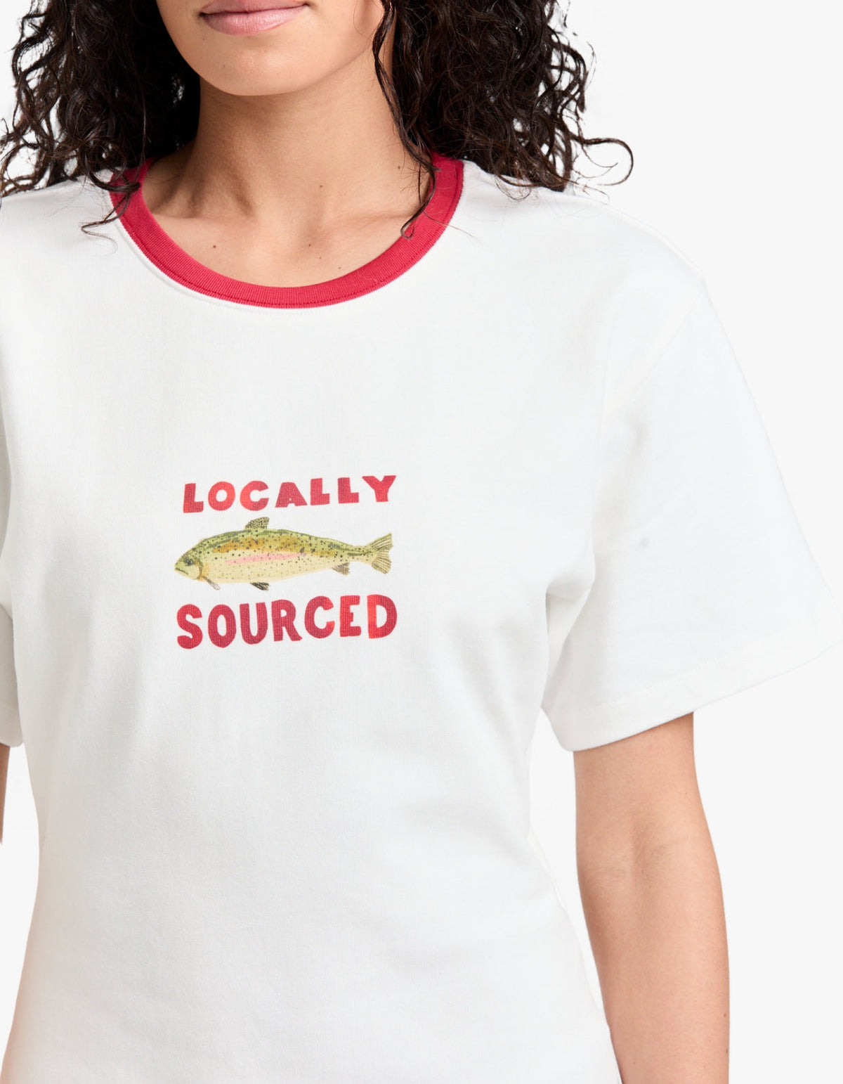 Locally Sourced Fitted Tee - Off White
