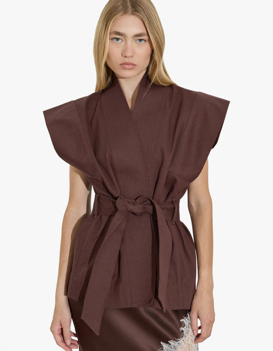 Kimono Top - Chocolate