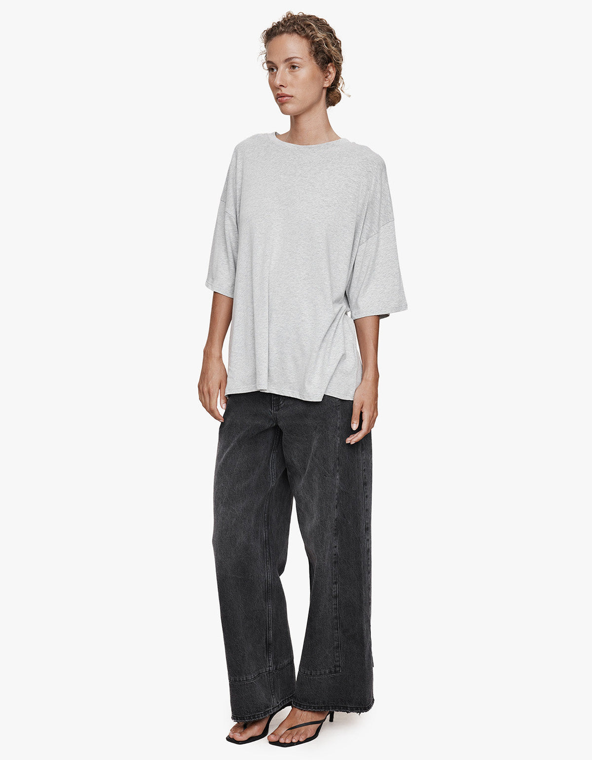 Hele Tee - Grey Marle