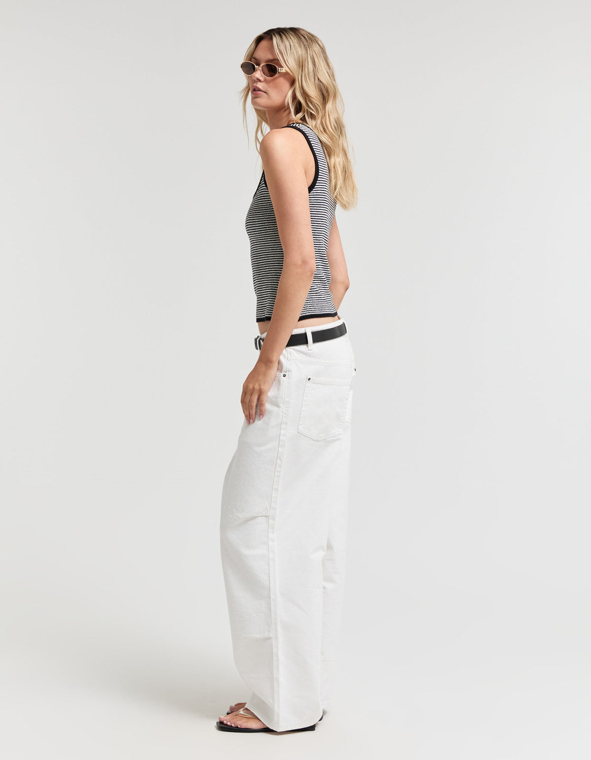 Marseille Breeze Top - Black/White