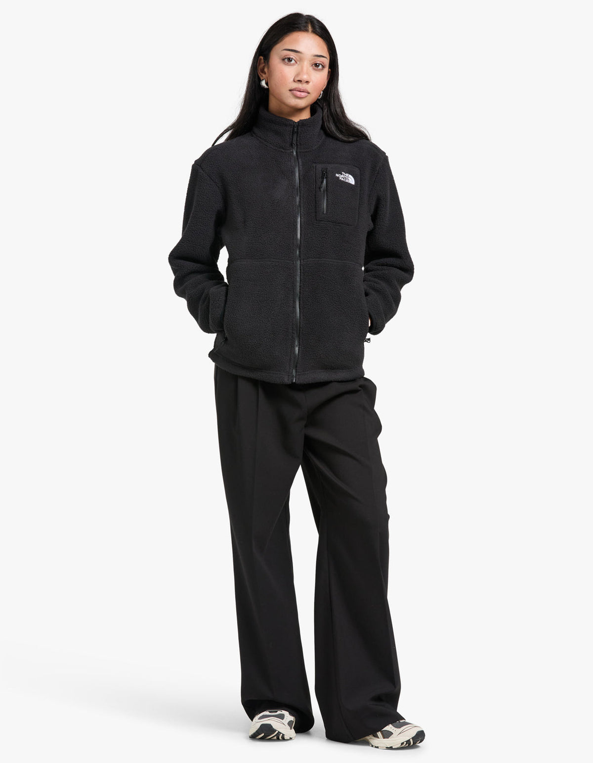 Womens Yumiori Full Zip Fleece - Black