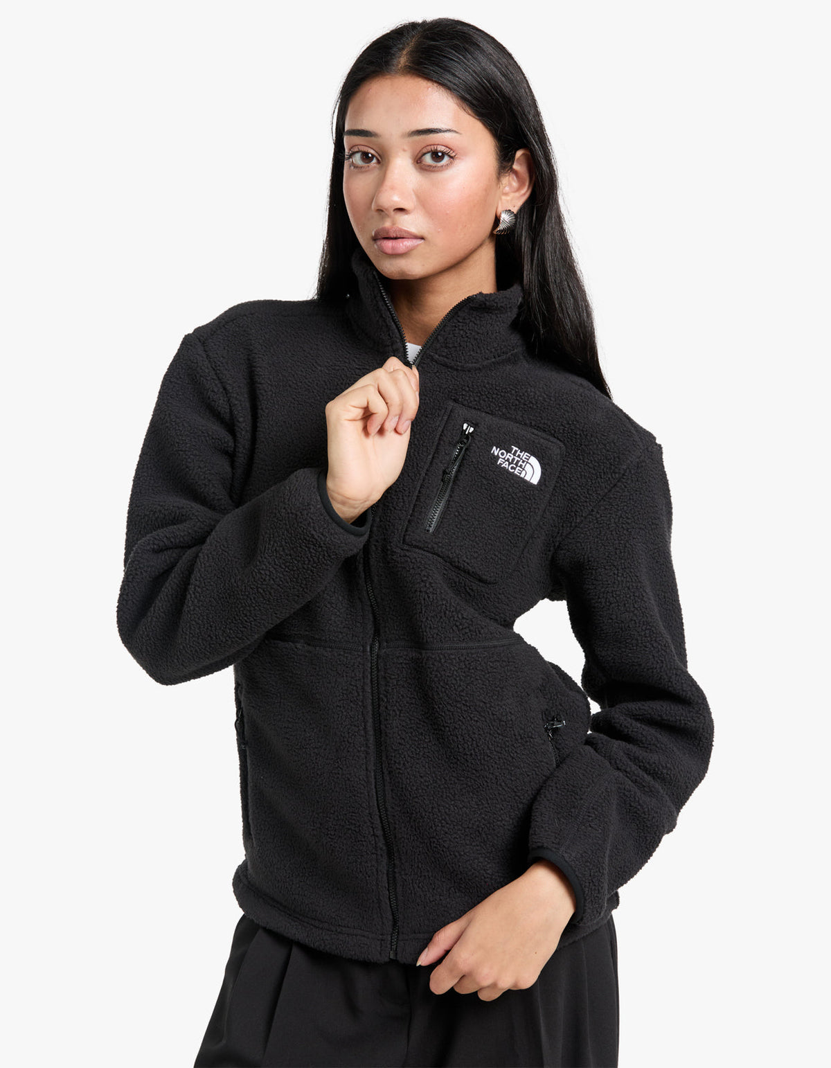 Womens Yumiori Full Zip Fleece - Black