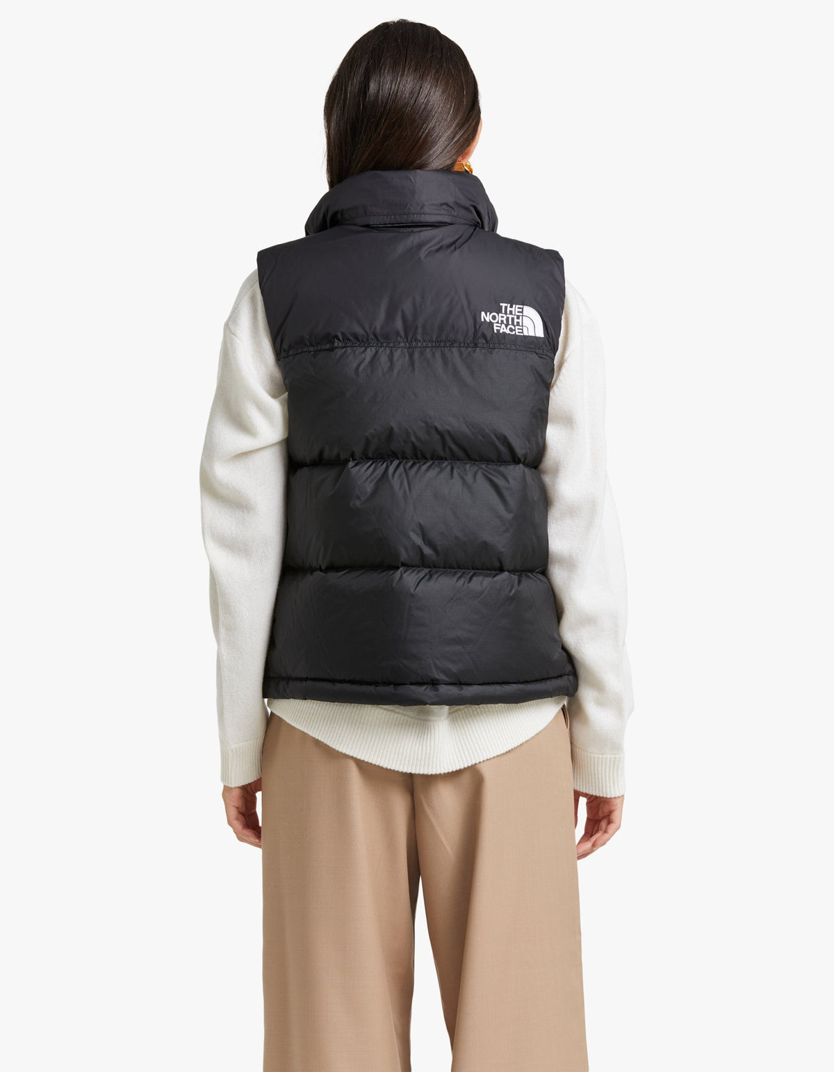 Womens 1996 Retro Nuptse Vest - Recycled TNF Black
