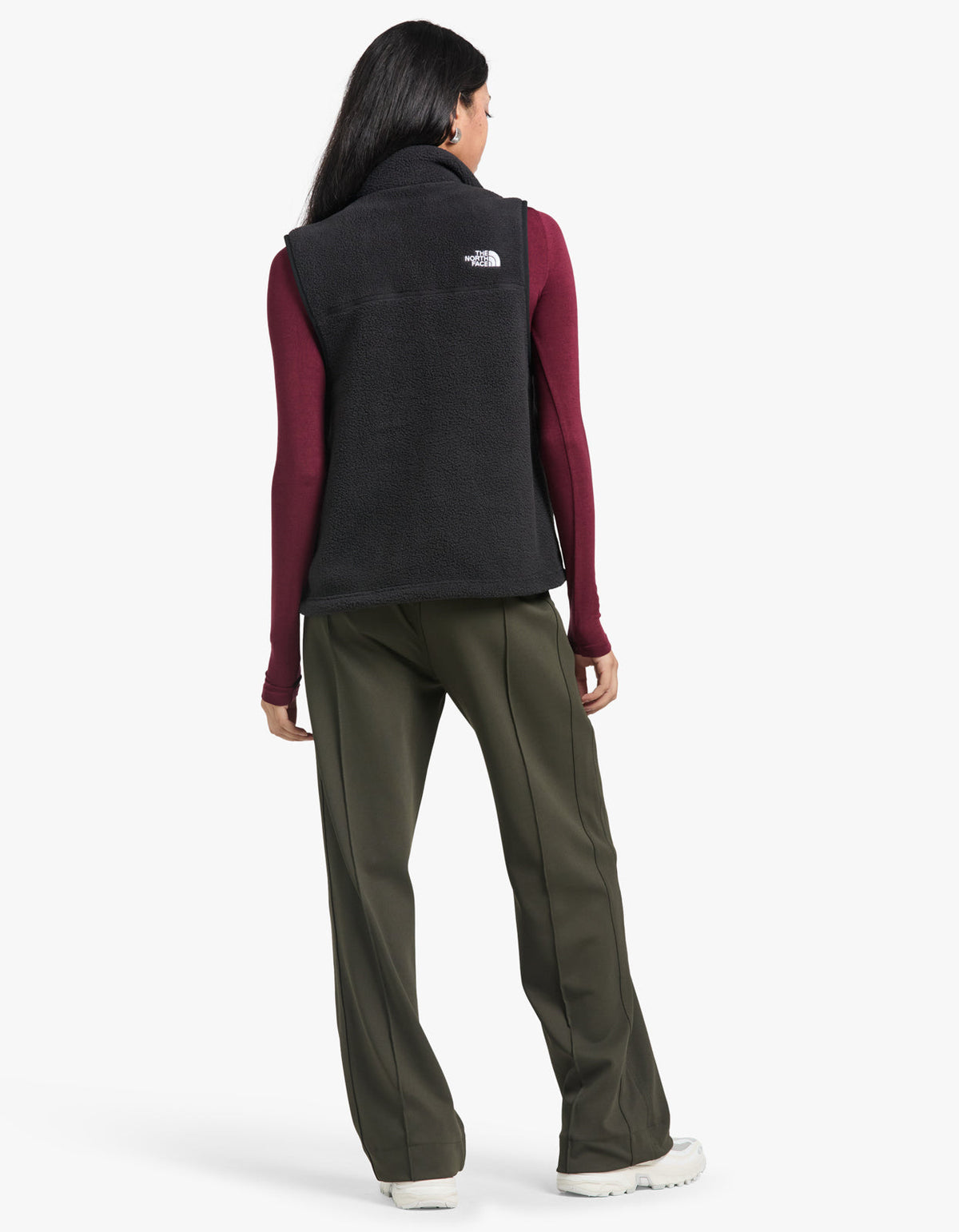 Womens Yumiori Fleece Vest - Black
