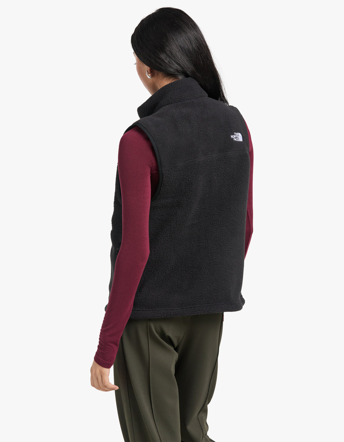 Womens Yumiori Fleece Vest - Black