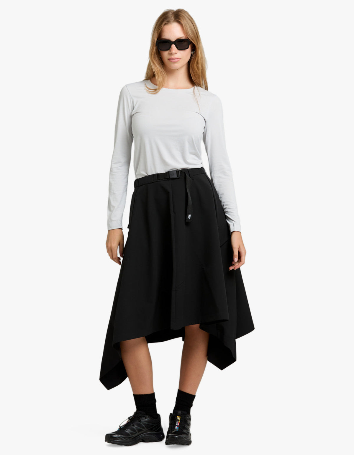 W Drapey Tech Skirt - AP TNF Black