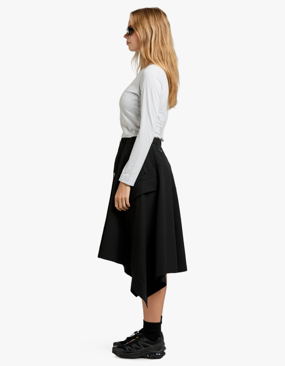 W Drapey Tech Skirt - AP TNF Black
