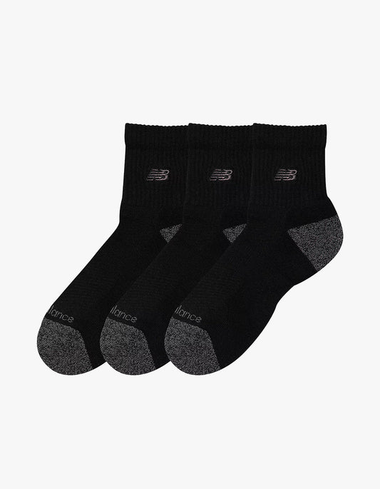 Active Premium Qtr 3 Pack - Black