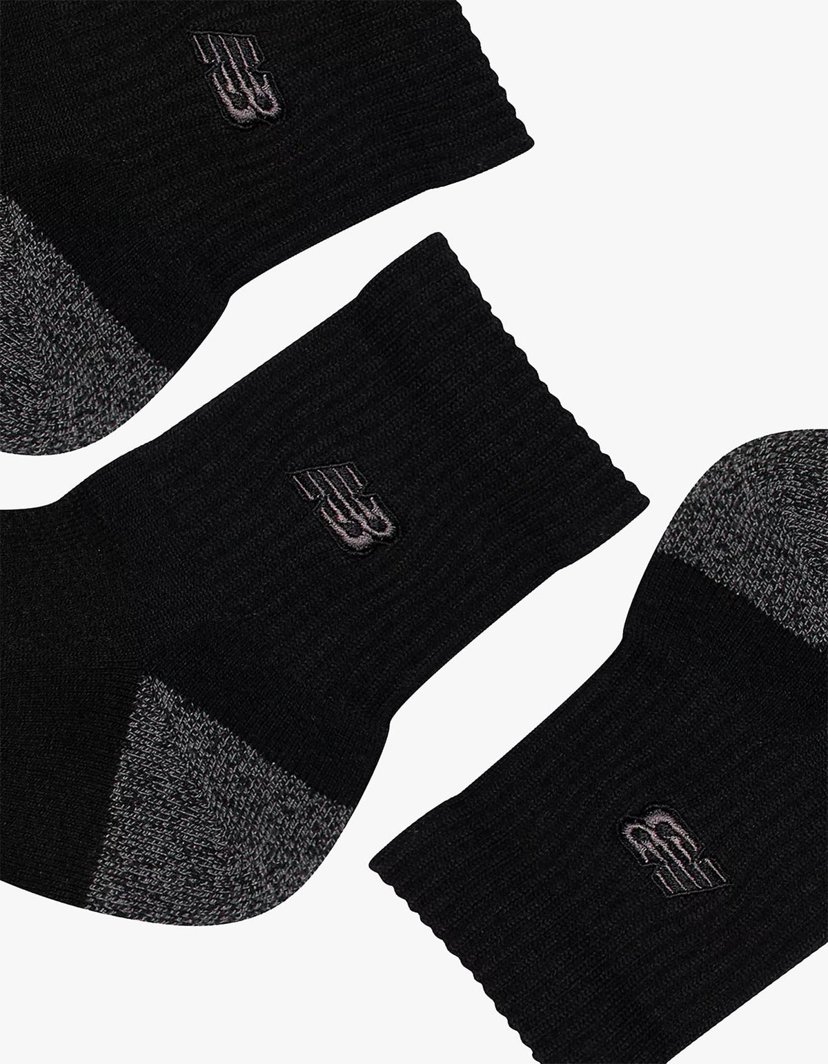 Active Premium Qtr 3 Pack - Black