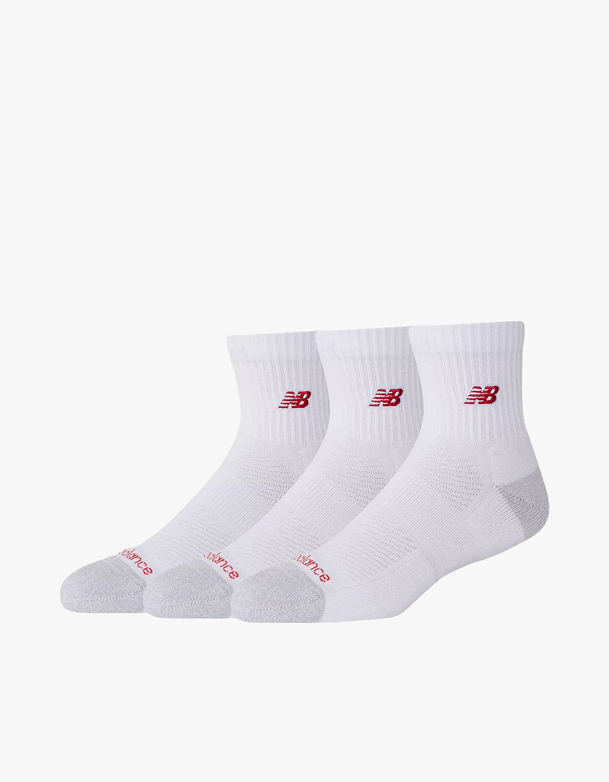 Active Premium Qtr 3 Pack - White
