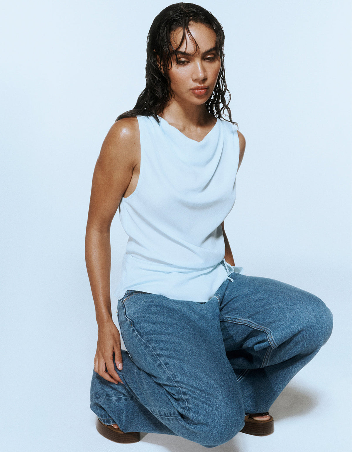 Lennon Top - Ice Blue