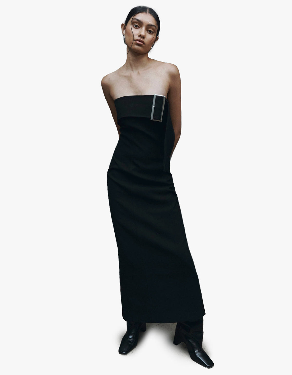 Bea Strapless Dress - Black