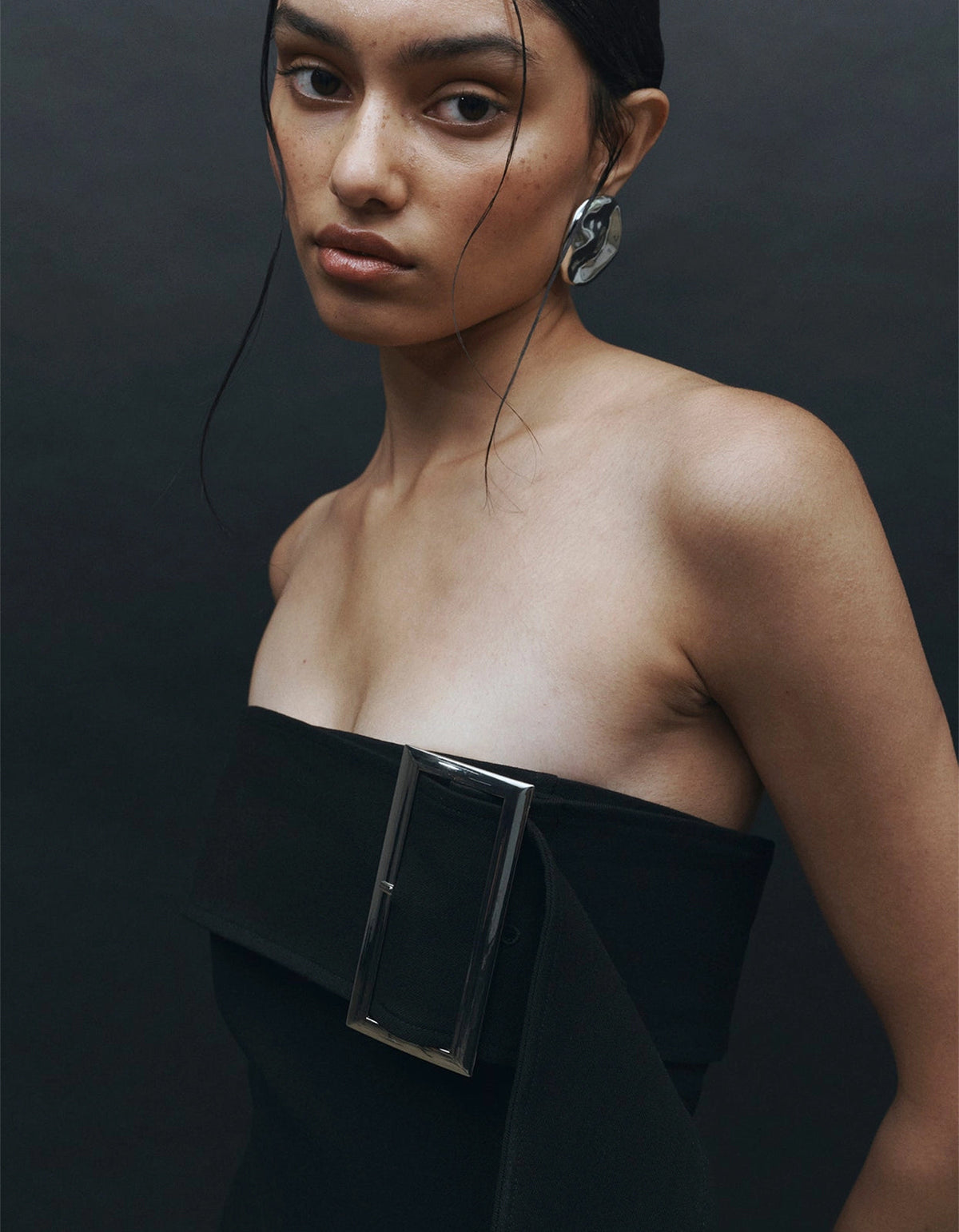Bea Strapless Dress - Black