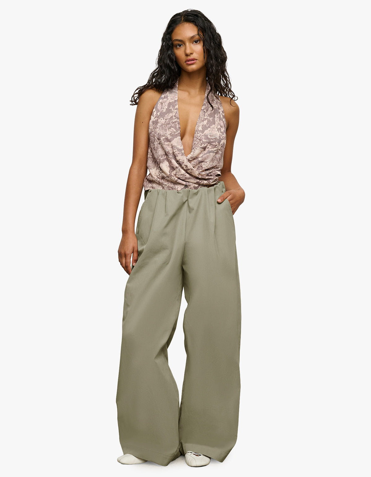 Gisele Top - Taupe Serpente