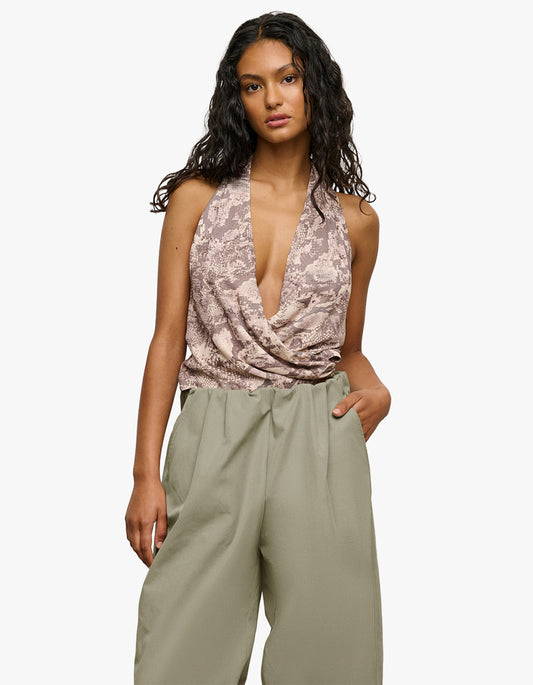 Gisele Top - Taupe Serpente