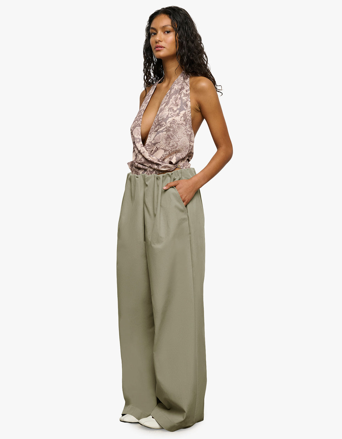 Gisele Top - Taupe Serpente