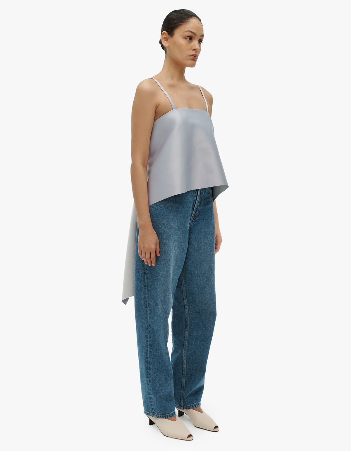 Lowe Top - Dove Blue / Silver