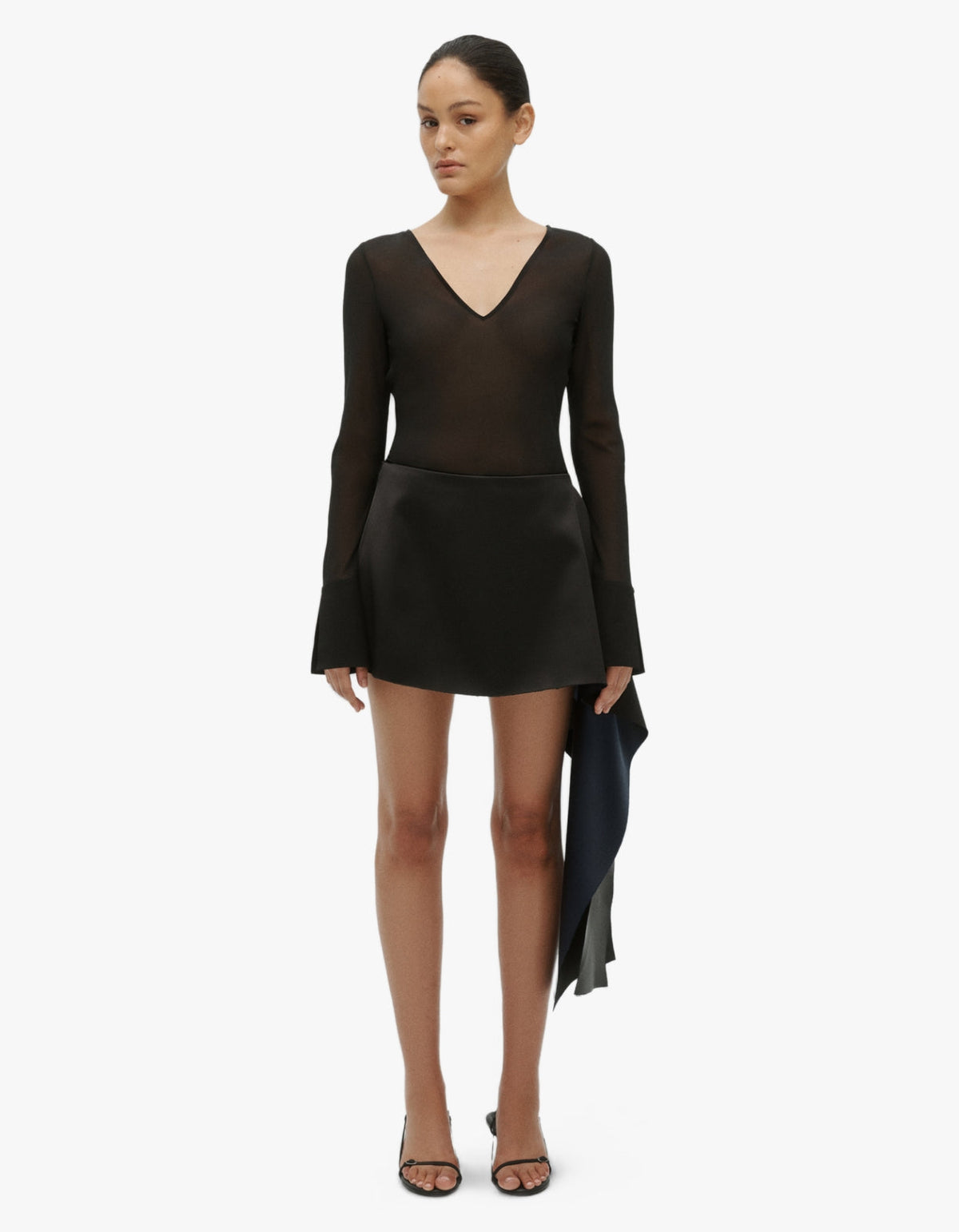 Lowe Mini Skirt - Black / Navy