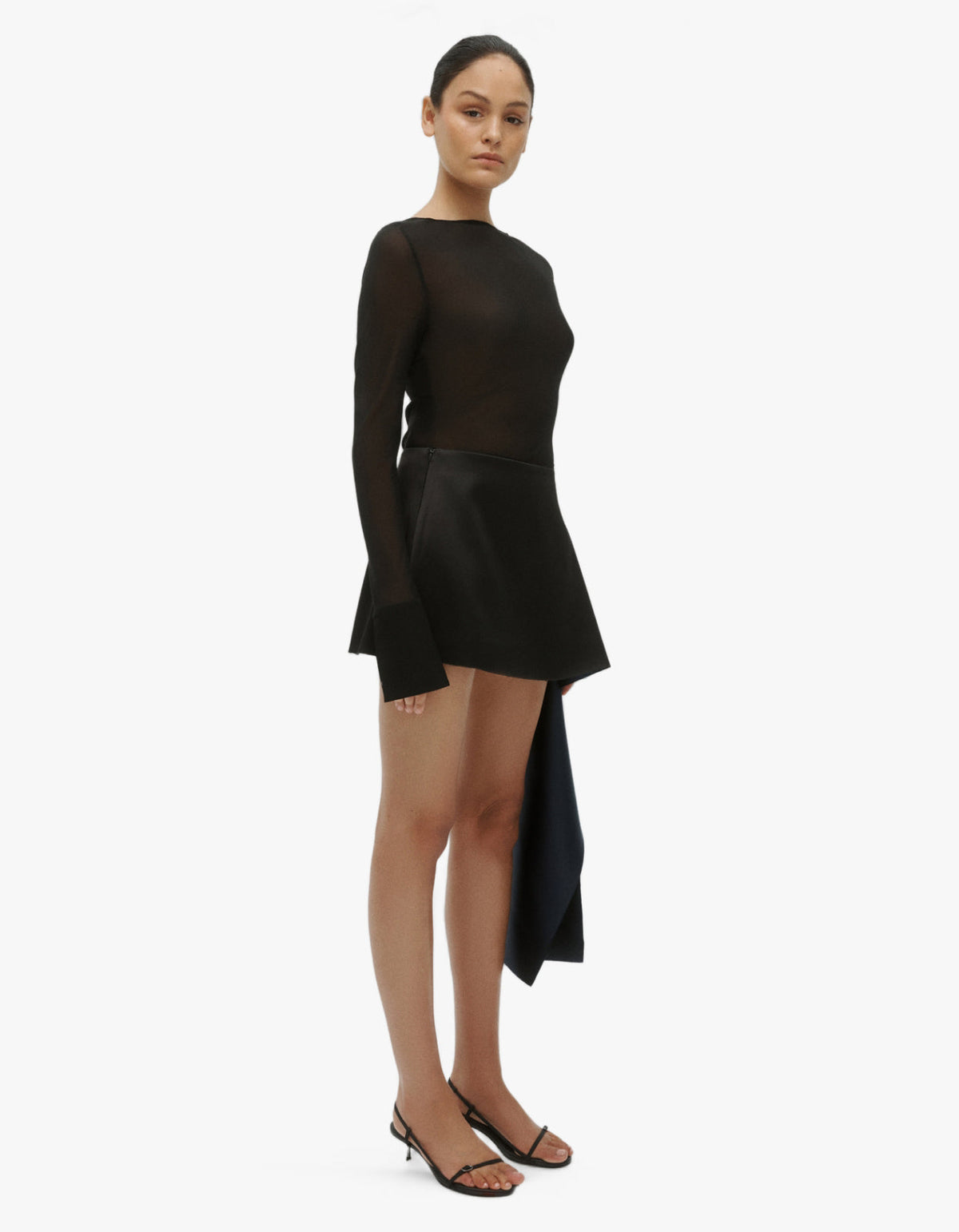 Lowe Mini Skirt - Black / Navy
