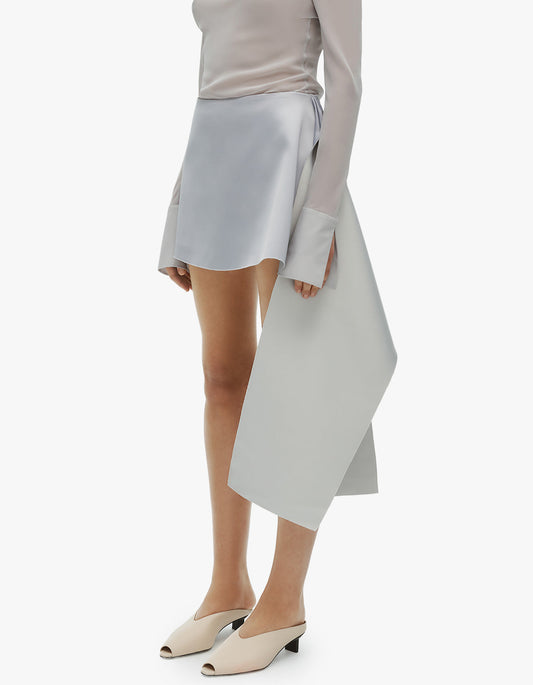 Lowe Mini Skirt - Dove Blue / Silver